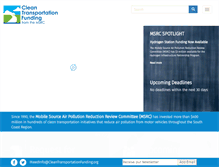 Tablet Screenshot of cleantransportationfunding.org